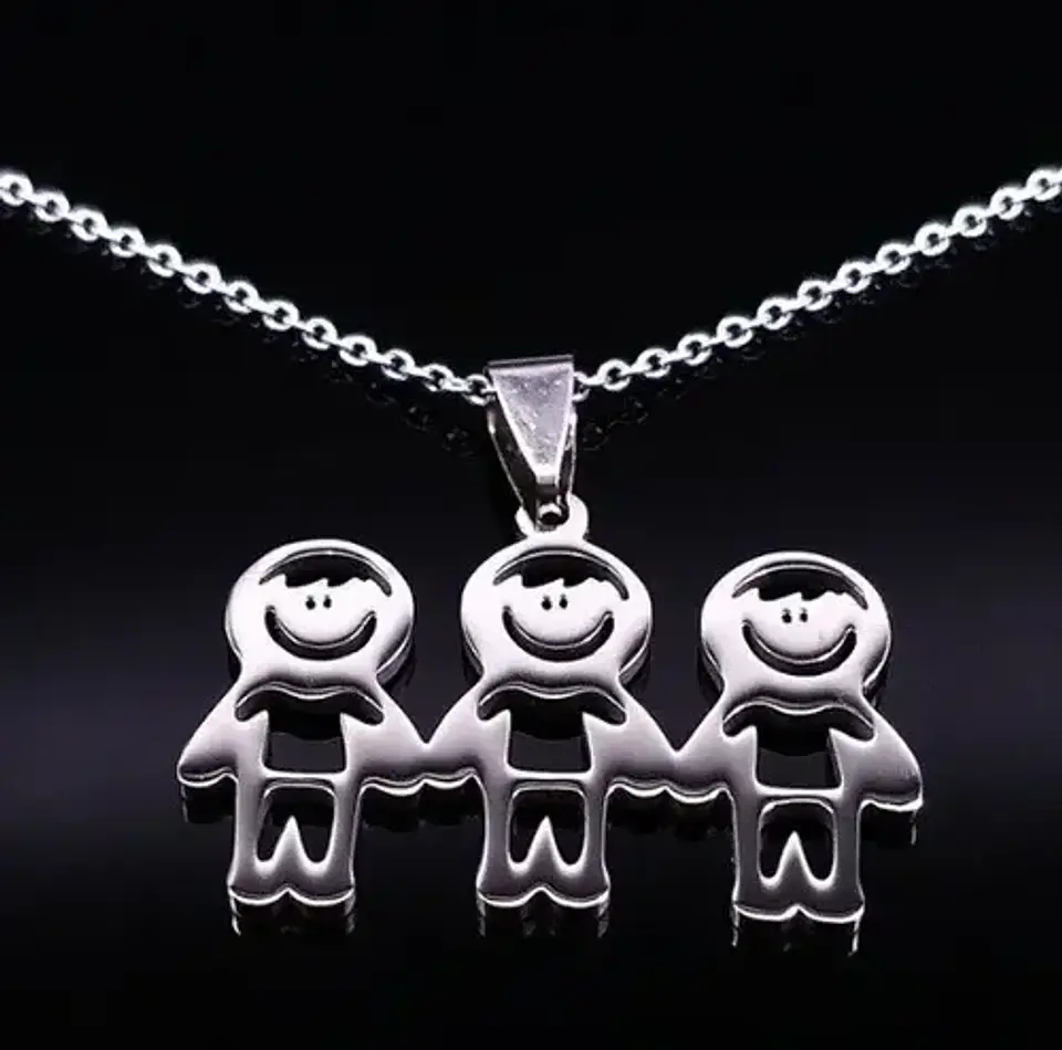 Cadena Colgante Regalo Familia Hijos(as) Niños Más Diseños  7