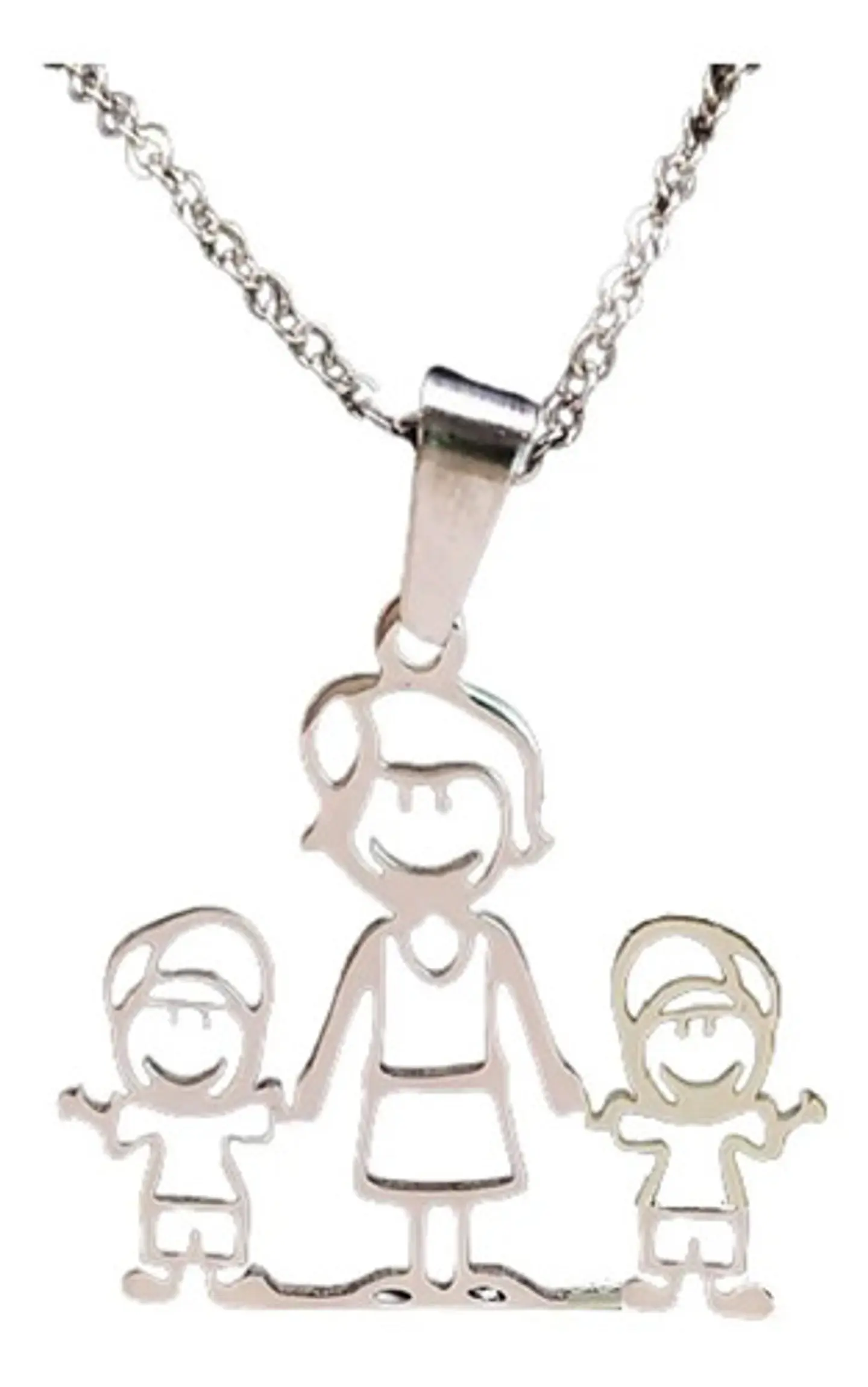 Collar Familia Mamá Hijos + Caja Regalo Joyas 1