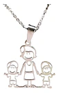 Collar Familia Mamá Hijos + Caja Regalo Joyas - Miniatura 1