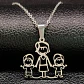 Collar Familia Mamá Hijos + Caja Regalo Joyas - Miniatura 2