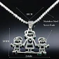 Collar Familia Mamá Hijos + Caja Regalo Joyas - Miniatura 4