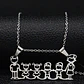 Cadena Colgante Familia Papá Mamá Hijos Niños + Caja Regalo - Miniatura 2