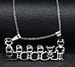 Cadena Colgante Familia Papá Mamá Hijos Niños + Caja Regalo - Miniatura 5