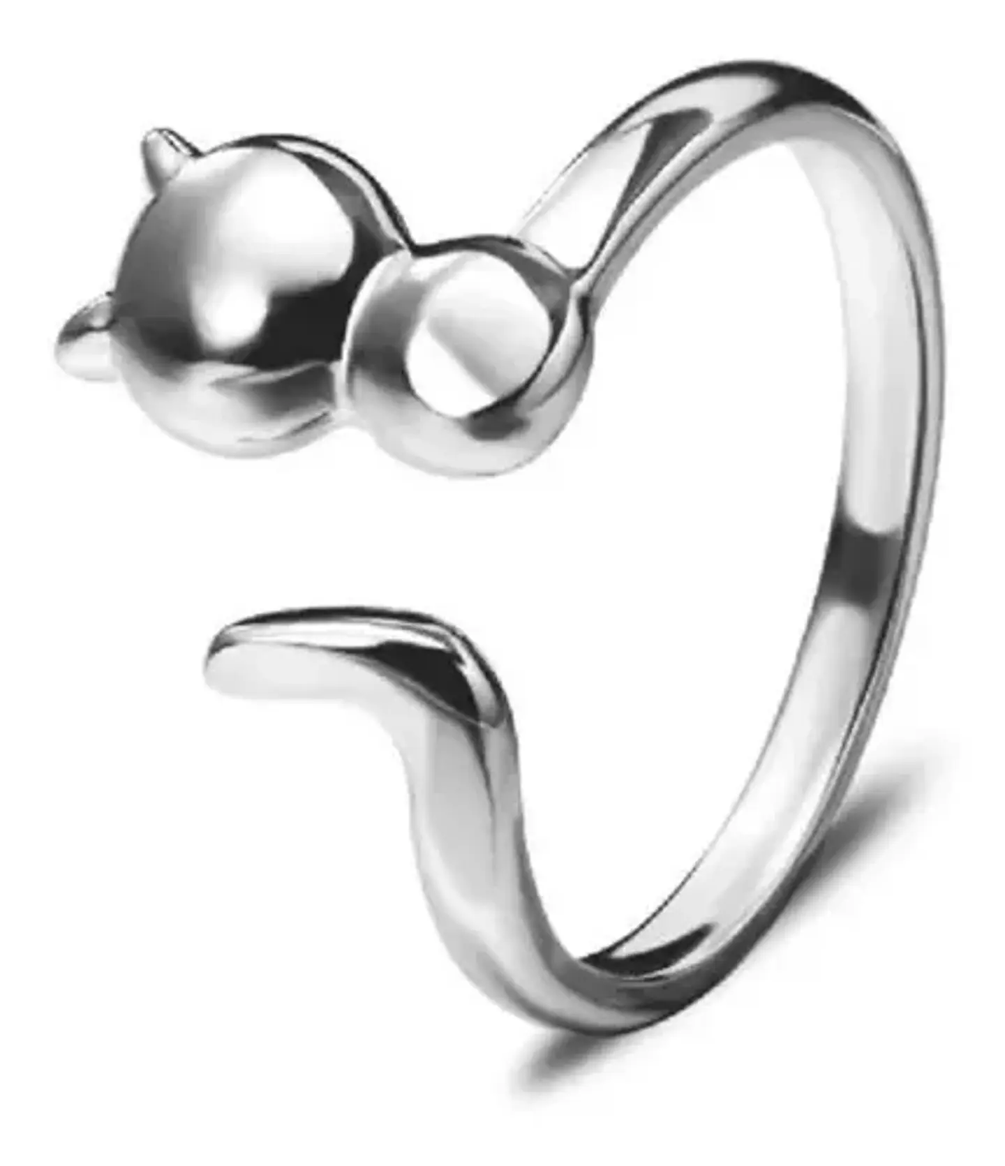 Anillo Gato Ajustable + Caja Regalo Joyas 1