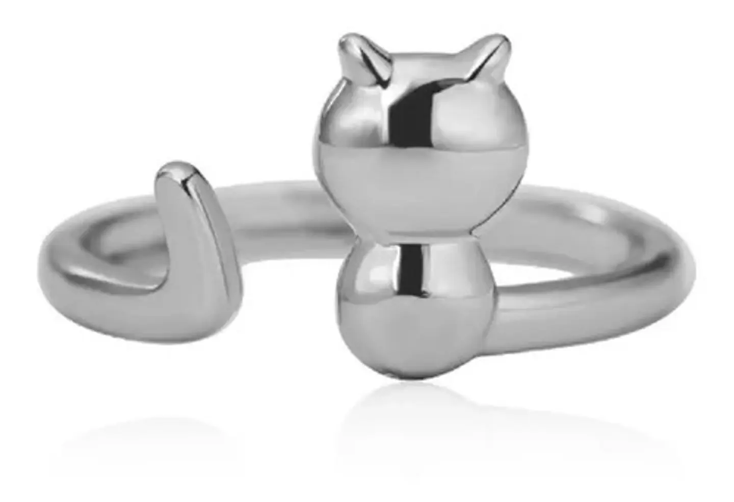 Anillo Gato Ajustable + Caja Regalo Joyas 2