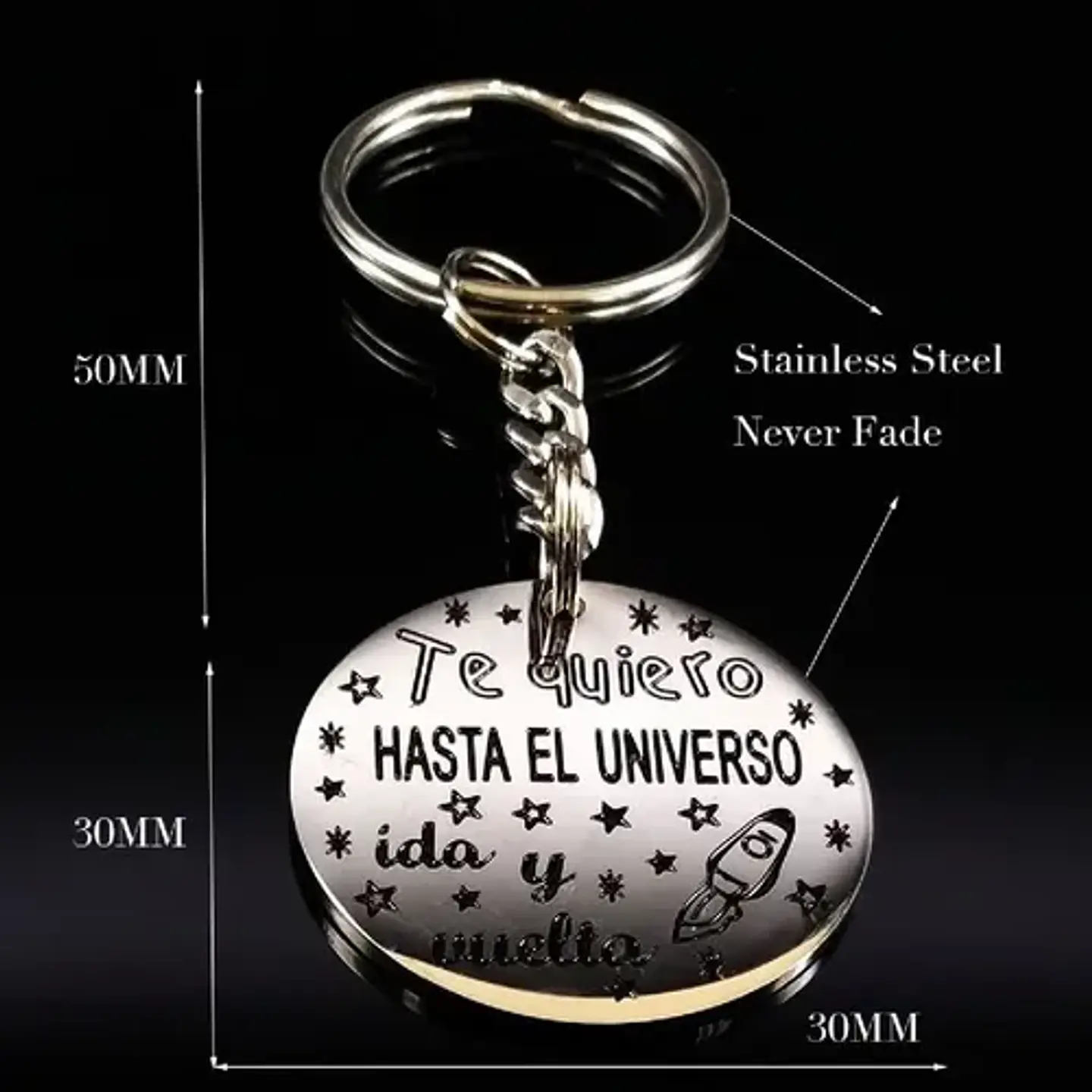 Llavero Regalo San Valentín Amigos Mamá Papá + Bolsa Joyas 3