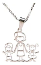 Collar Familia Mamá Hijos Varios Diseños + Caja Regalo - Miniatura 1