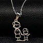 Collar Familia Mamá Hijos Varios Diseños + Caja Regalo - Miniatura 3
