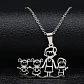 Collar Familia Mamá Hijos Varios Diseños + Caja Regalo - Miniatura 8