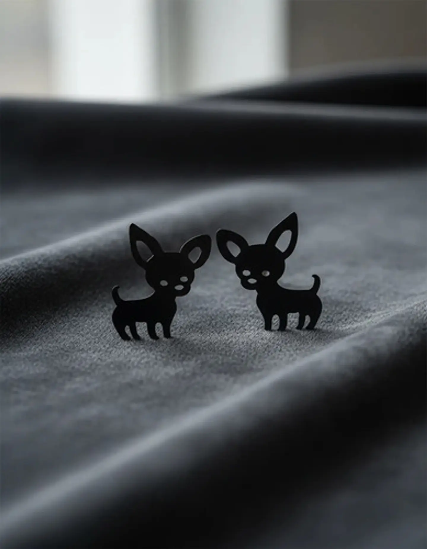 Aros Perro Chihuahua Regalo Mujer Niña  + Bolsa Joyas 3