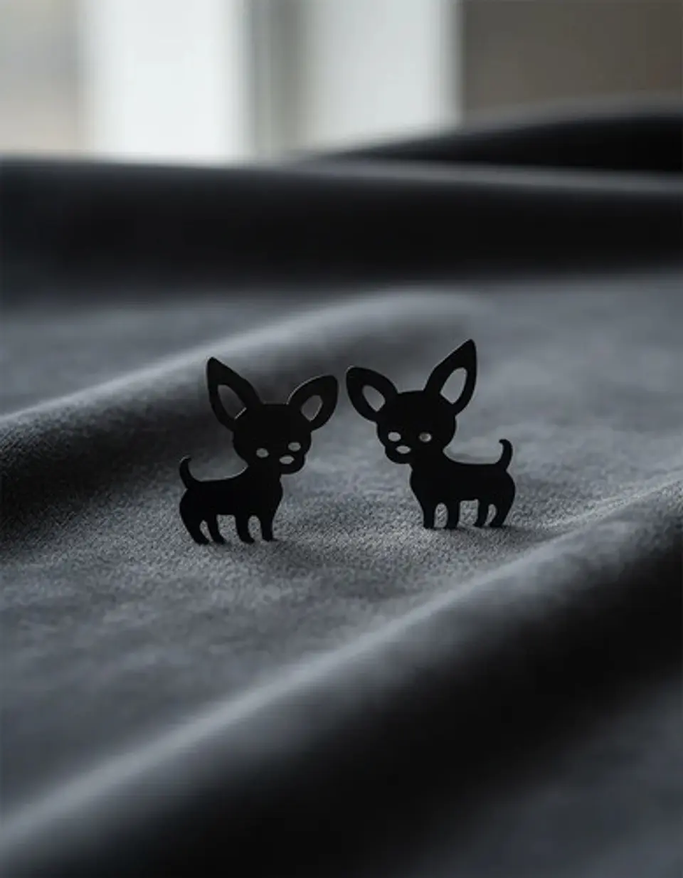 Aros Perro Chihuahua Regalo Mujer Niña  + Bolsa Joyas 3