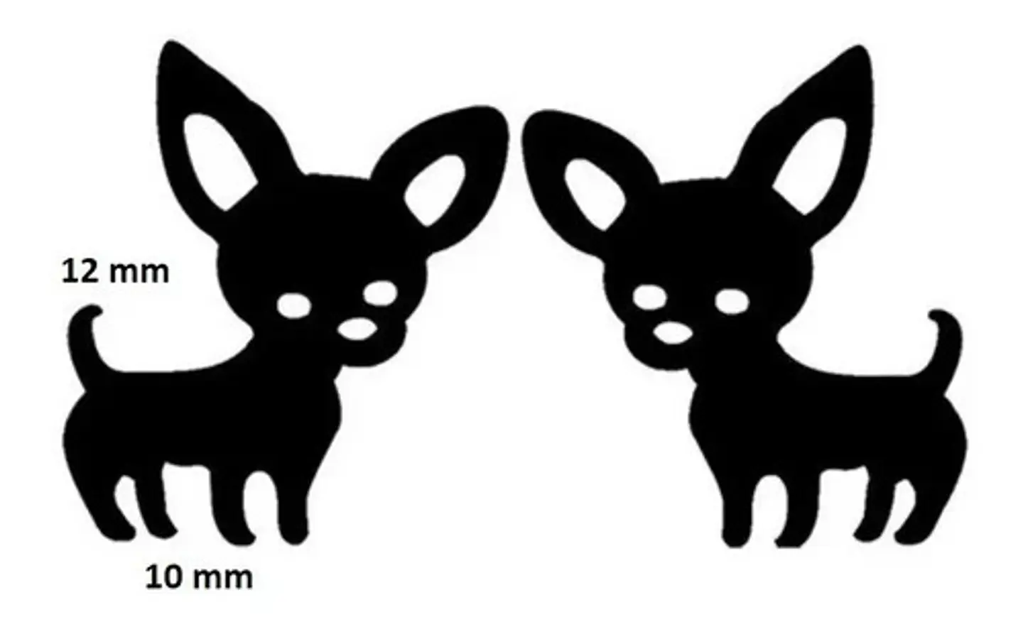 Aros Perro Chihuahua Regalo Mujer Niña  + Bolsa Joyas 4