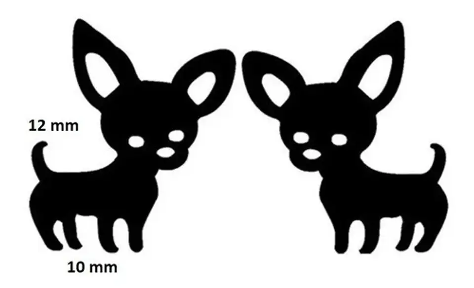 Aros Perro Chihuahua Regalo Mujer Niña  + Bolsa Joyas 4