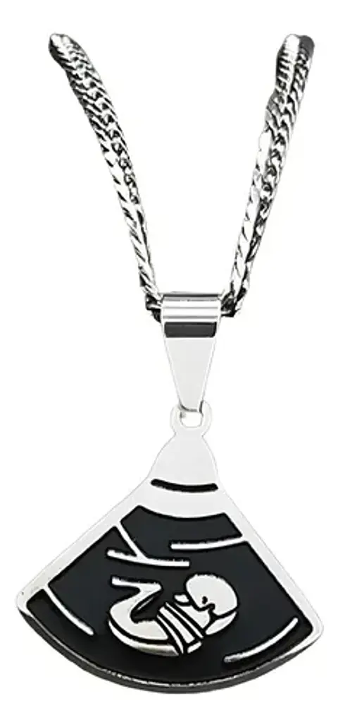 Collar Ecografía Bebé Embarazo Padres + Caja Regalo Joyas