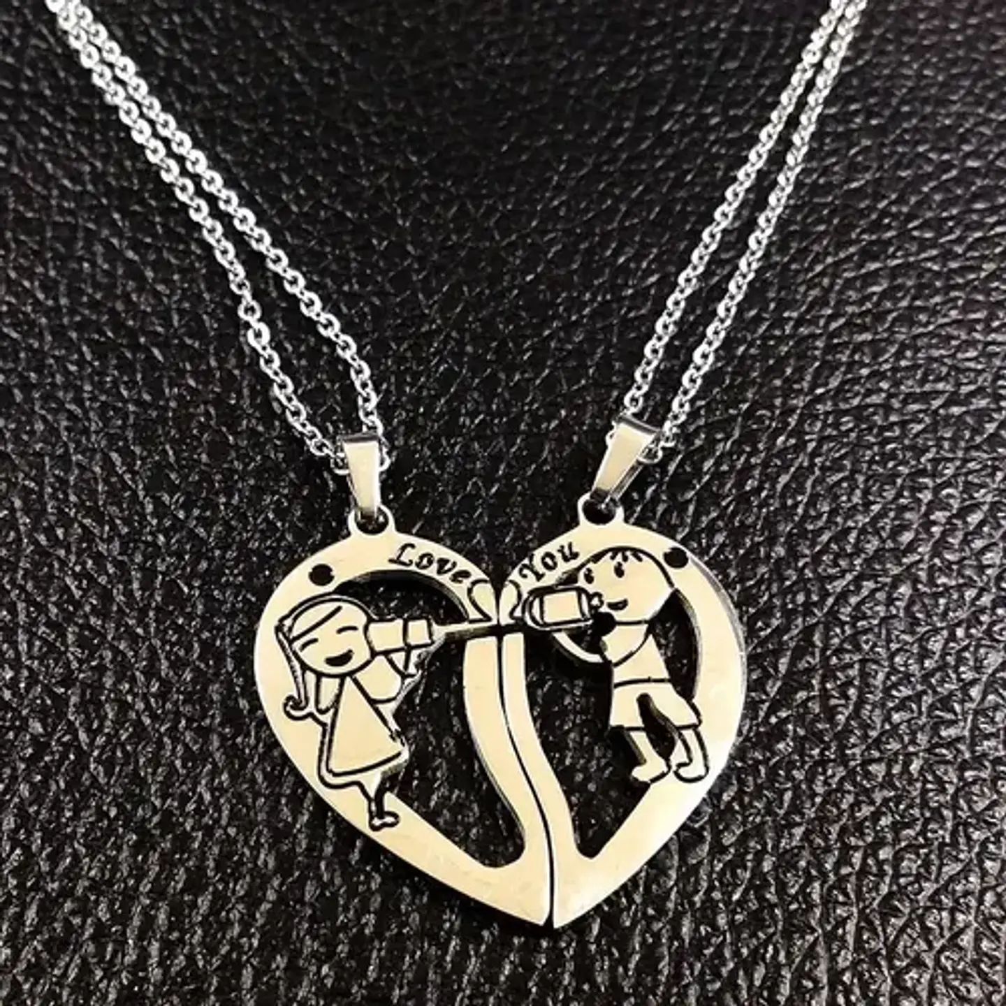Cadenas Y Colgantes Corazón Regalo San Valentin Enamorados  2