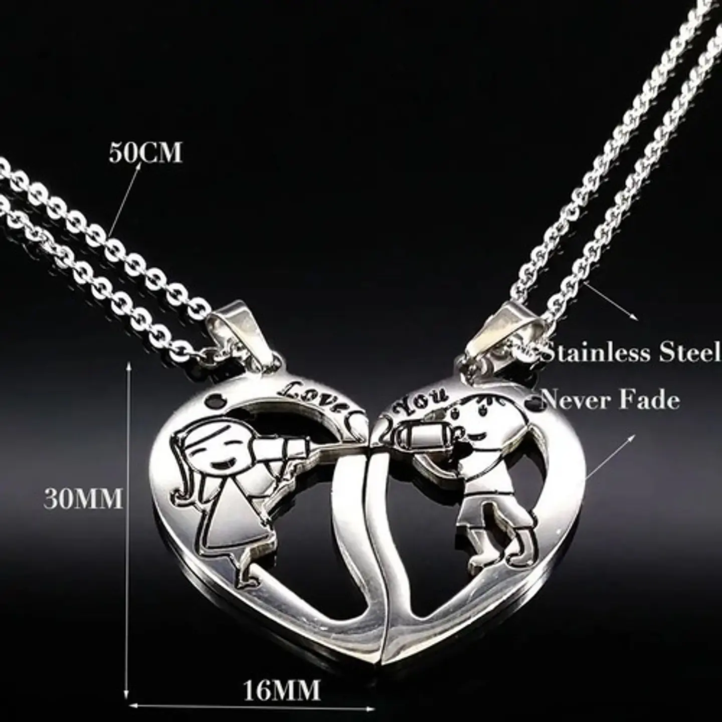 Cadenas Y Colgantes Corazón Regalo San Valentin Enamorados  4