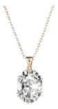 Collar Cristal Blanco Circonita Mujer + Bolsa Regalo Joyas - Miniatura 1