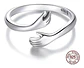 Anillo Plata 925 Ajustable Abrazo Amor Joyas Regalo Mujer - Miniatura 2