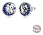Aros Plata 925 Luna Gato Circones Joyas Regalo Mujer Niña - Miniatura 2