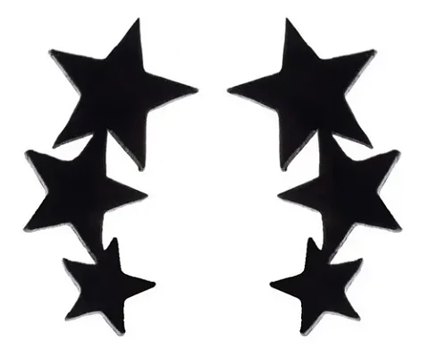 Aros Estrellas Regalo Mujer Niña  + Bolsa Joyas
