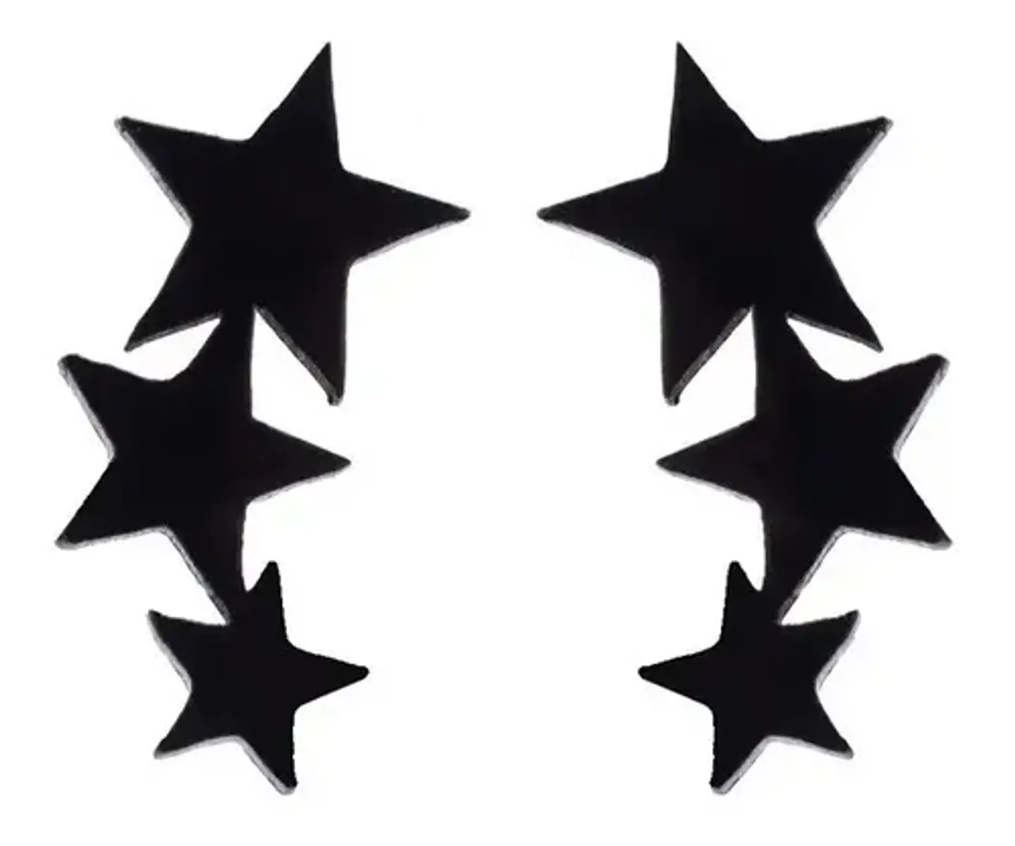 Aros Estrellas Regalo Mujer Niña  + Bolsa Joyas 1