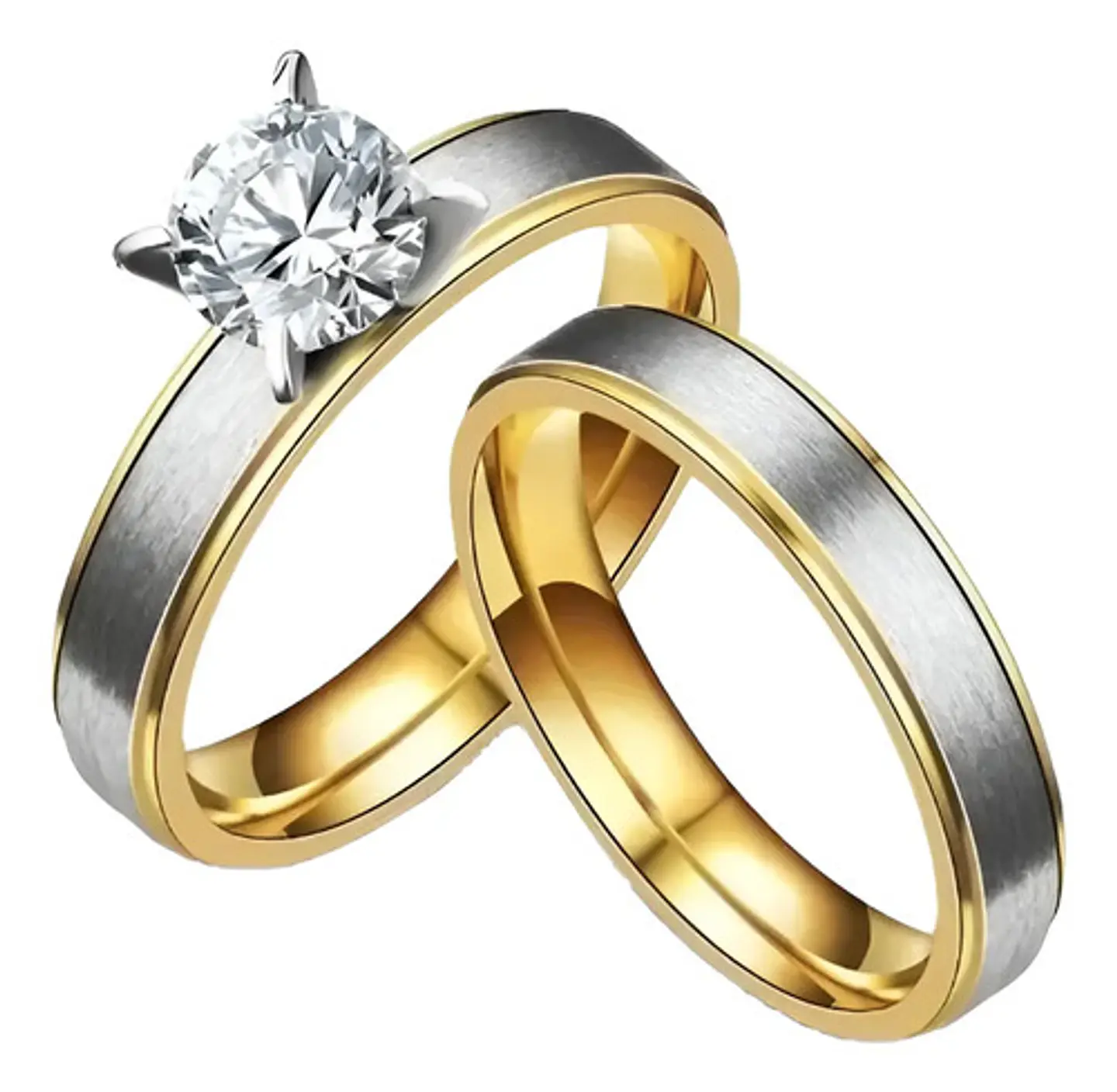 Anillos Compromiso Novios + Caja Y Globo Regalo San Valentin 1