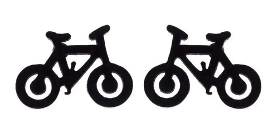 Aros Bicicleta Regalo Mujer Niña Hombre Niño + Bolsa Joyas 1