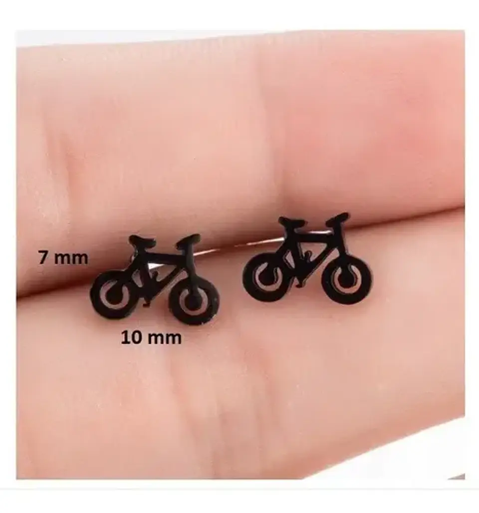 Aros Bicicleta Regalo Mujer Niña Hombre Niño + Bolsa Joyas 2