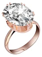 Anillo Ajustable Cristal Blanco Mujer + Bolsa Regalo Joyas - Miniatura 1