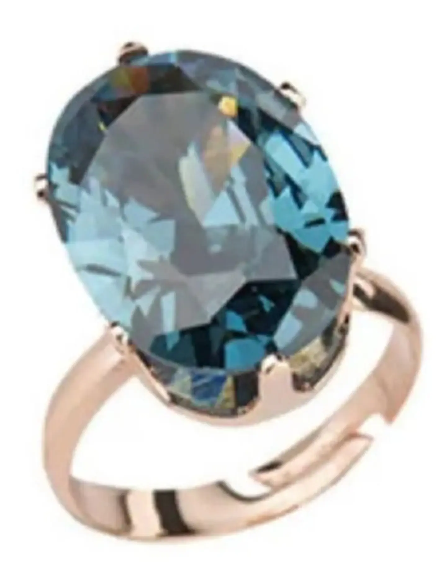 Anillo Ajustable Cristal Azul Mujer + Bolsa Regalo Joyas 1
