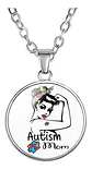 Collar Autismo Tea Mamá Amiga Hija + Caja Regalo Joyas - Miniatura 1