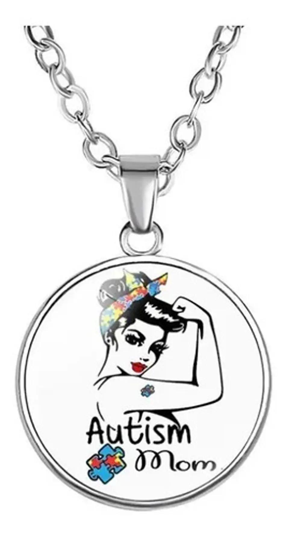 Collar Autismo Tea Mamá Amiga Hija + Caja Regalo Joyas 1