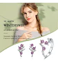 Conjunto Plata 925 Anillo Aros Flor Rosa Joyas Regalo Mujer - Miniatura 3