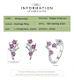 Conjunto Plata 925 Anillo Aros Flor Rosa Joyas Regalo Mujer - Miniatura 4