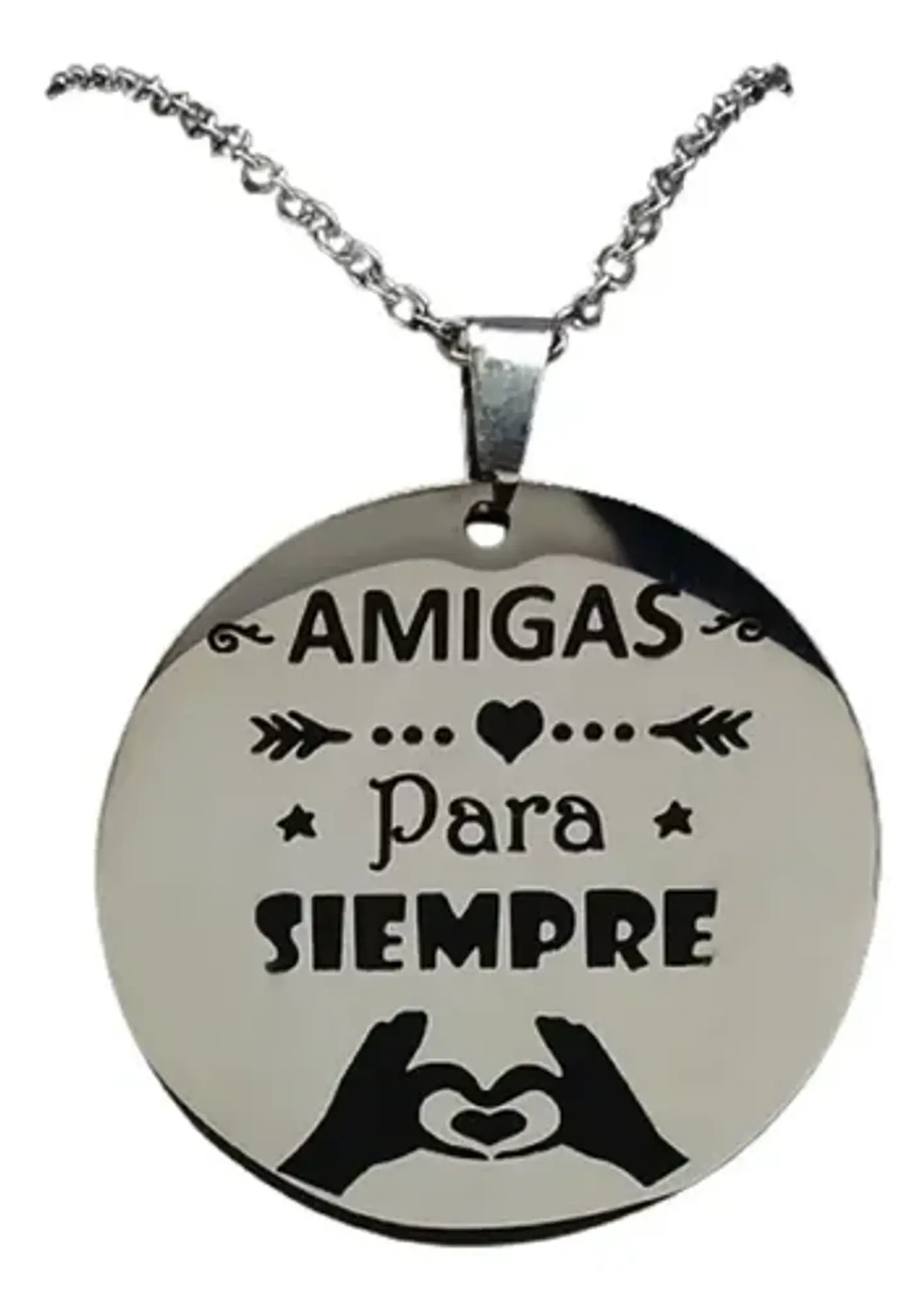 Collar Amigas Cadena Colgante + Caja Regalo Joyas 1