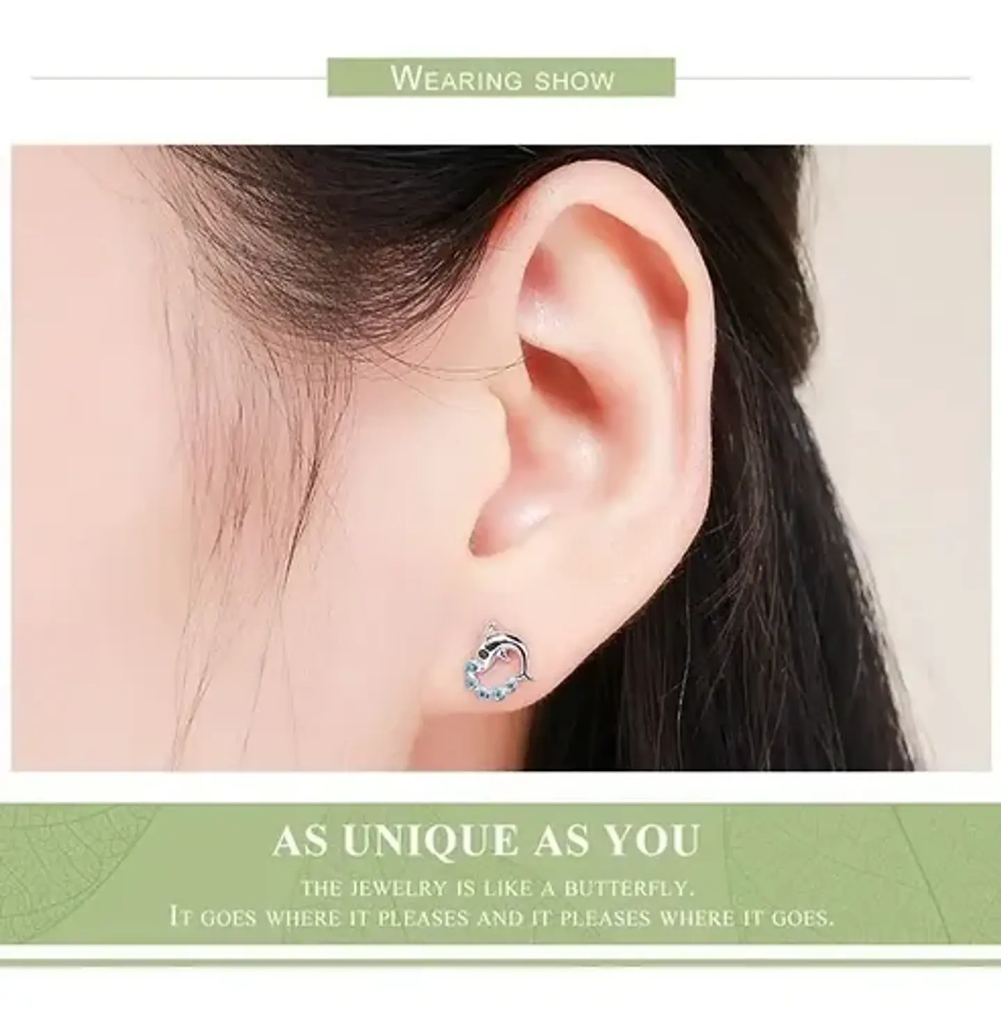 Aros Plata 925 Delfín Circones Joyas Regalo Mujer Niña 5