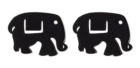 Aros Elefante Regalo Mujer Niña  + Bolsa Joyas