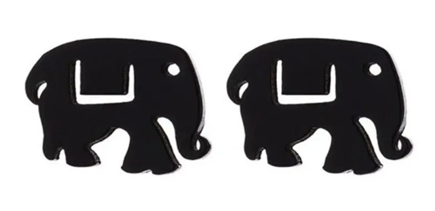 Aros Elefante Regalo Mujer Niña  + Bolsa Joyas 1
