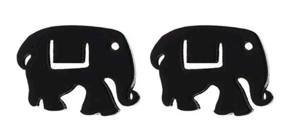 Aros Elefante Regalo Mujer Niña  + Bolsa Joyas 1