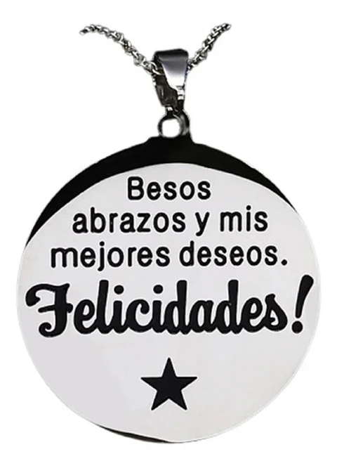 Collar Felicidades Amigos Hijos Nietos + Caja Regalo Joyas