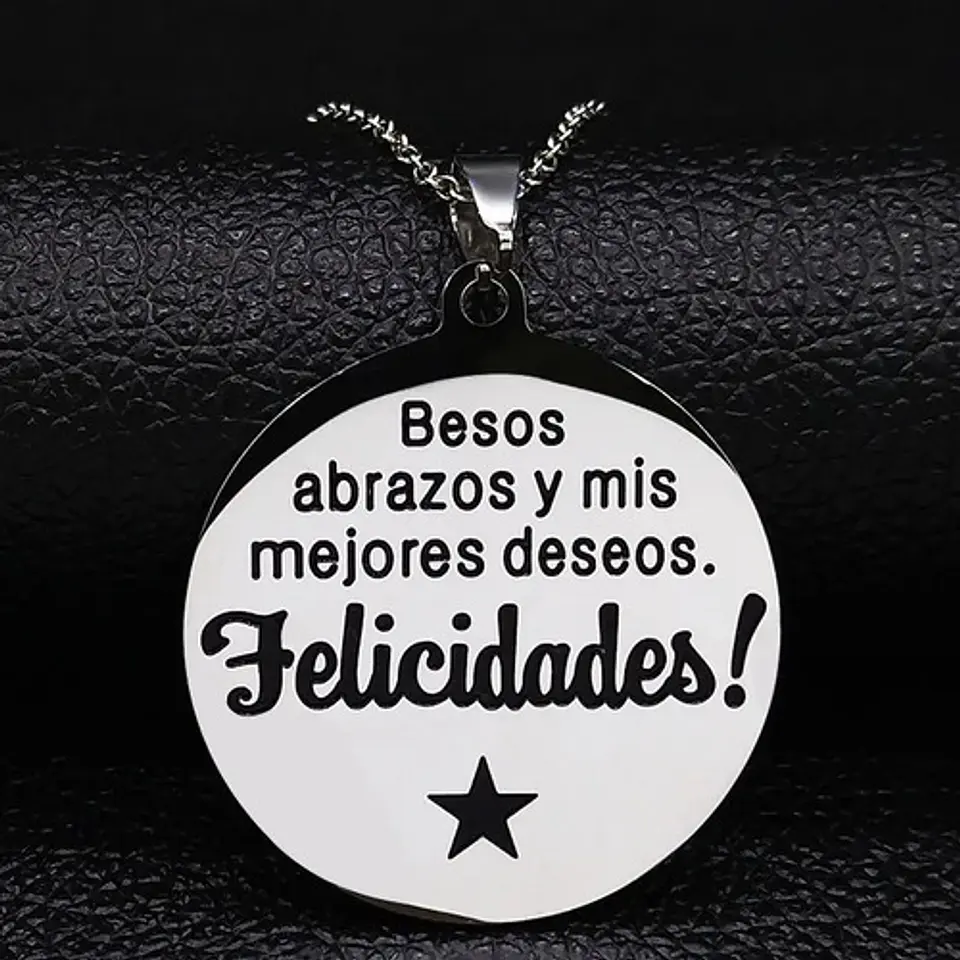 Collar Felicidades Amigos Hijos Nietos + Caja Regalo Joyas 2