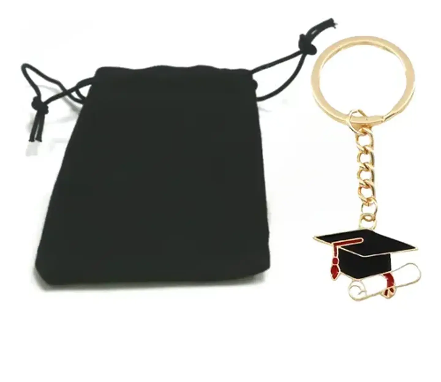 45 Llaveros Licenciatura Graduación En Bolsas De Terciopelo 5