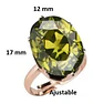 Anillo Ajustable Cristal Verde Mujer + Bolsa Regalo Joyas - Miniatura 3