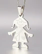 Cadena Y Colgante Familia Niño Niña Hijo Hija + Caja Regalo - Miniatura 9
