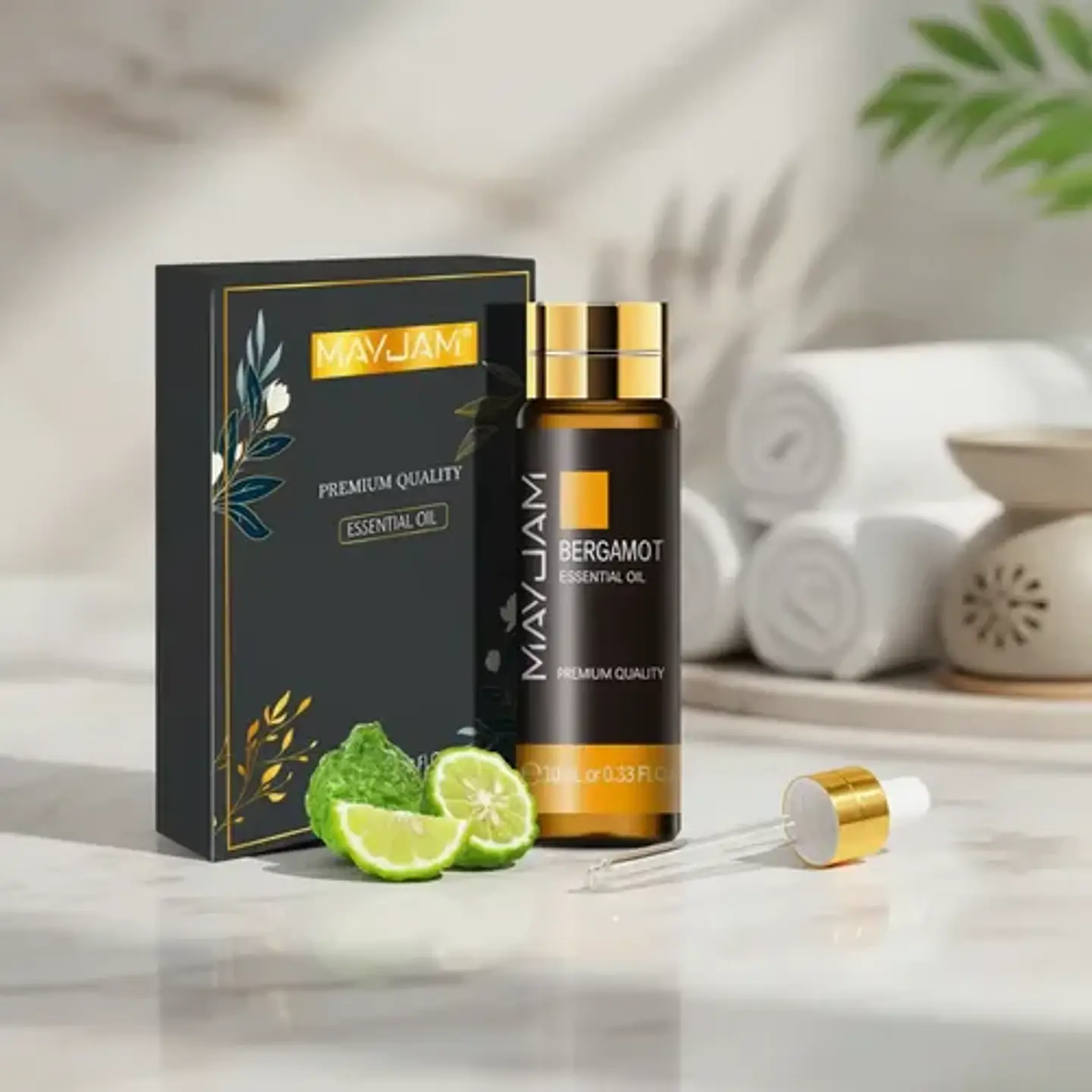 Aceite Esencial Bergamota 100% Puro Natural 10 Ml Mayjam 2