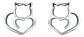 Aros Plata 925 Gato Joyas Regalo Mujer Niña - Miniatura 1