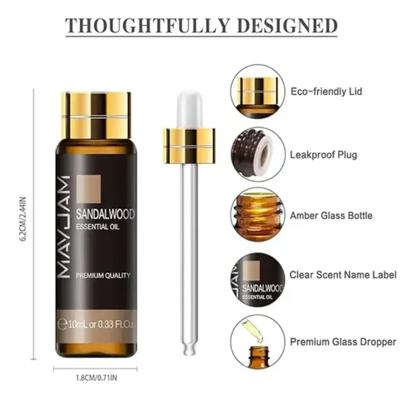 Aceite Esencial Sándalo 100% Puro Natural 10 Ml Mayjam 4