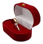 Caja Anillos Compromiso Joyas + Globo Metálico Regalo - Miniatura 1