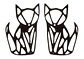 Aros Gato Rustico Regalo Mujer Niña  + Bolsa Joyas - Miniatura 1
