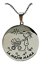 Cadena Y Colgante Mejor Mamá + Globo Metálico + Caja Regalo - Miniatura 1